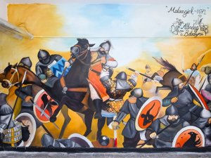 Okul duvarları tabloya dönüşüyor