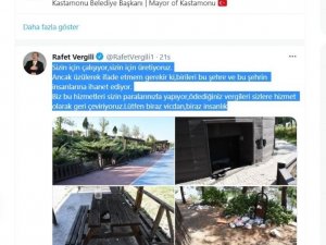 Başkan Vergili tepki gösterdi