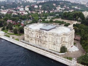 Beylerbeyi Sarayı’nda ziyarete açılan 113 metrelik rıhtım havadan görüntülendi