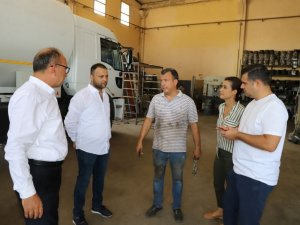 Başkan Akın çalışmaları yerinde inceledi