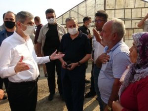 Bakan Yardımcısı İnce, yangın bölgesinde incelemelerde bulundu