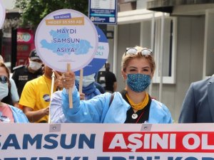 Samsun 1 günde 55 bin 555 aşı hedefine adım adım yaklaşıyor