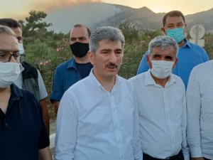 İçişleri Bakan Yardımcısı İnce, Mersin’de yangın bölgesinde