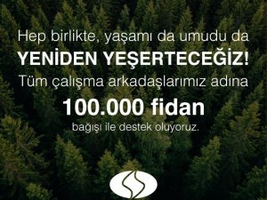 SANKO Holding’den 100 bin fidan desteği