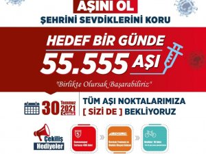Samsun bir günde 50 bin kişiyi aşılayarak rekor kırdı