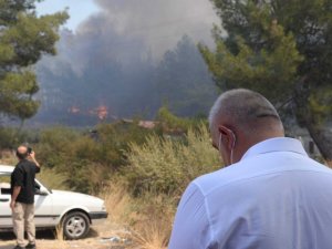 Bakan Ersoy, Marmaris’te yangın bölgesinde