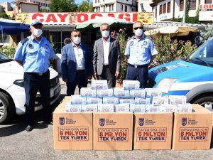 Ankara Büyükşehir Belediyesi, ulaşım esnafına hijyen desteğine devam ediyor