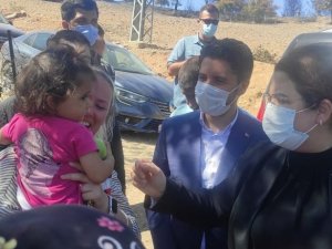 Bakan Yanık’tan yangın mağduru ailelere moral