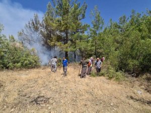 Akseki’deki orman yangını devam ediyor