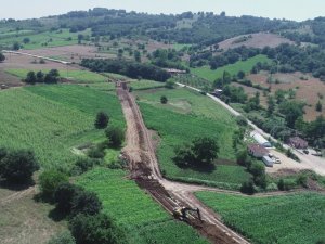 Bursa’da Olukman Tekke Göleti sulaması çalışmaları devam ediyor