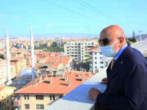 Keçiören’deki Cumhuriyet Kulesi yükselmeye devam ediyor