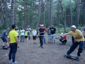 Babalar ve çocuklar bu kampta buluştu
