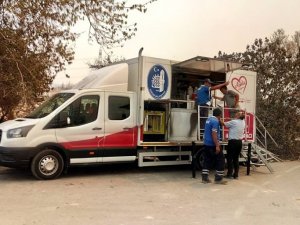 Çorum Belediyesinden yangın bölgesine destek