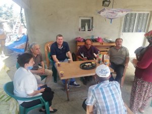 Başkan Tekin’den evi yanan aileye ziyaret