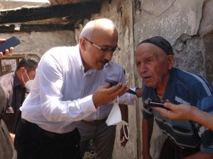 Cumhurbaşkanı Erdoğan, yangın bölgesindeki yaşlı amcayla telefonda konuştu