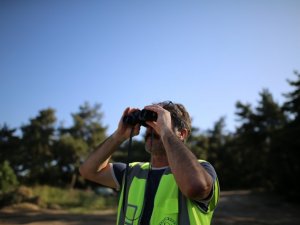 Köylü timlerin yangın nöbeti