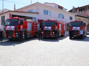 Simav’dan orman yangını bölgesine 3 arazöz desteği