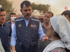 Çevre ve Şehircilik Bakanı Murat Kurum:" Biz yangın bölgelerinden selfie çekip gitmiyoruz”