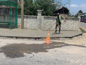 Büyükşehir, beton yaya yolları ile yaya güvenliğini artıyor