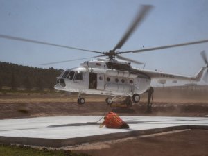 Eskişehir’de konuşlanan helikopter Isparta’daki yangına müdahale için havalandı