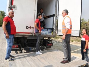 Başkan Esen yangın bölgesinde