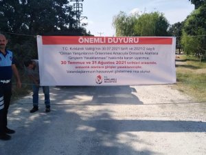 Kırklareli’nde orman ve mesire alanlarında önlemler artırıldı