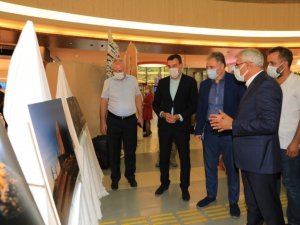 Battalgazi’de dereceye giren resimler sergilendi