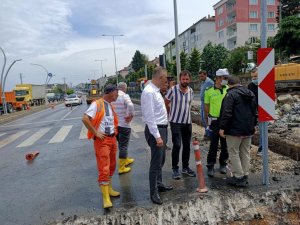 Gölcük Belediyesi sağanak yağışa karşı önlem aldı