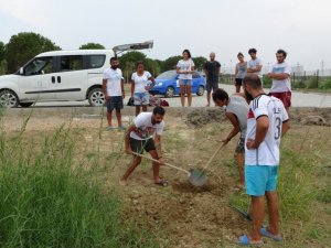 Telef olan 90 kiloluk dev kaplumbağa biyoçeşitlilik müzelerine bağışlanmak için gömüldü