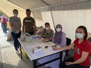 Sarıkamış’ta aşı çadırı kuruldu