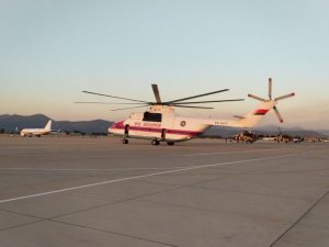 Tek sortide 15 ton su boşaltma kapasitesi olan helikopter çalışmalara başladı
