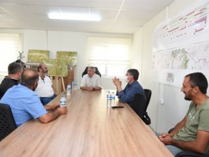 Koçhisar isale hattı çalışmalarını inceleyen Belediye Başkanı Aşgın: