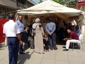 Muş’ta aşı çadırında yoğunluk