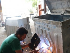 Kozan Belediyesi’nden çöp konteynırlarına bakım
