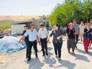 Kaymakam Demir, çalışmaları yerinde inceledi