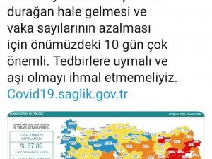 Ordu aşı haritasında maviye döndü