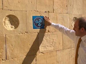 Tarihi Çin-i Maçin Kalesinde 2. etap çini montajına başlandı