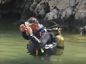 Van Gölü’nde su altı mağarası keşfedildi