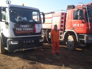 İzmit Belediyesinden helikopter havuzuna su desteği