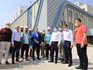 Başkan Güder, 300 yataklı devlet hastanesi inşaatını inceledi