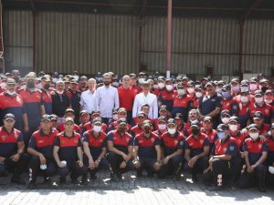 Başkan Çerçioğlu, ateş savaşçılarını ziyaret etti