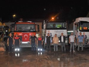 Amasya Belediyesi’nden sel felaketi yaşanan Kastamonu’ya araç ve ekip desteği
