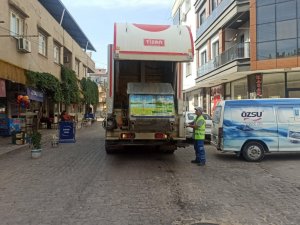 Turgutlu Belediyesinden çöp konteynerlerinin temizliğine etkili çözüm