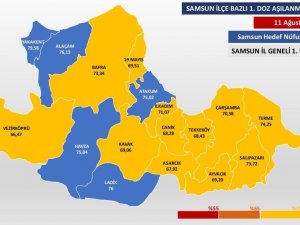 Sarı şehrin mavi ilçeleri