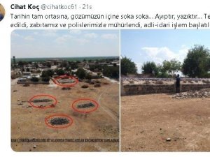 Kaymakamdan sit alanına kaçak yapı tepkisi