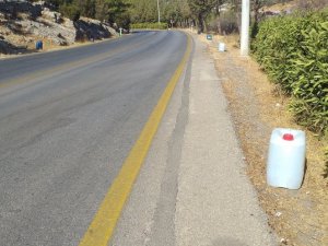 Yangın tehlikesine karşı 700 bidon konuldu