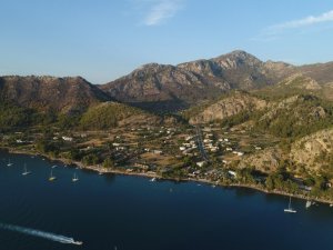 Yangının acı tablosu Marmaris’te havadan görüntülendi