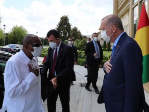 Cumhurbaşkanı Erdoğan, Gine Cumhurbaşkanı Alpha Conde’yle görüştü