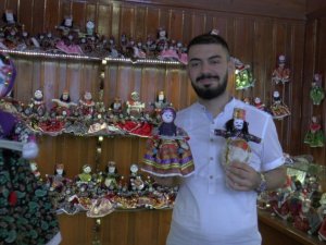 Doğal malzemelerden yapılan Ezo gelin bebekler yurt dışından ilgi görüyor