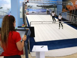 Türkiye’de bir ikincisi yok, sıcak havada kayak keyfi sunuyor